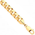 9ct Yellow Gold Miami Link 8.3mm Chain