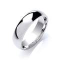 Sterling Silver 5mm Court Shape Plain Band